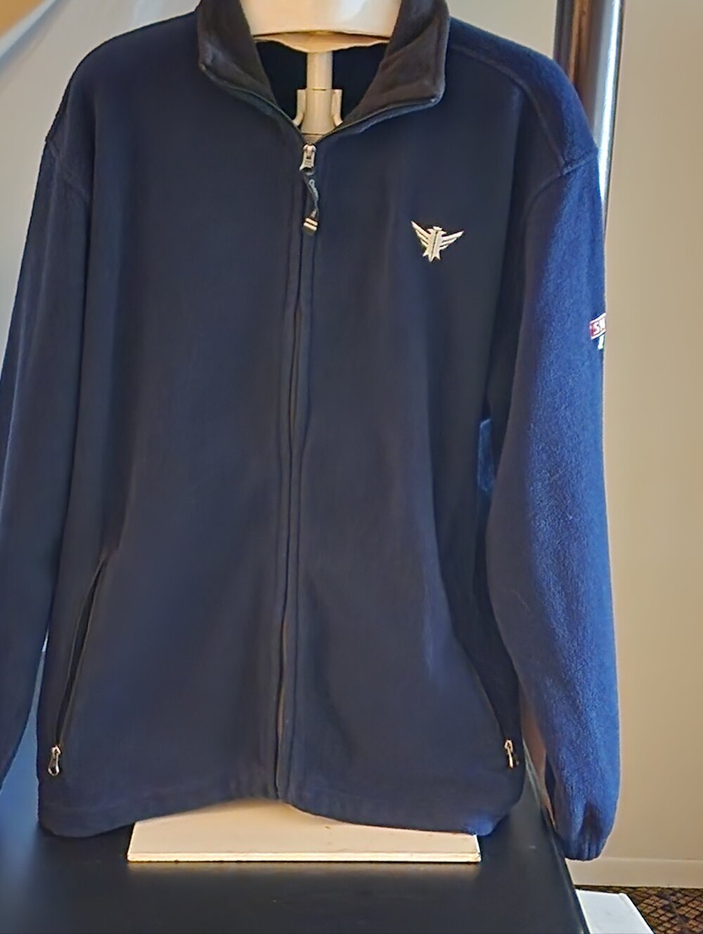 Charles River Apparel Smirnoff Ice, Navy Full-Zip Lightweight Fleece Jacket